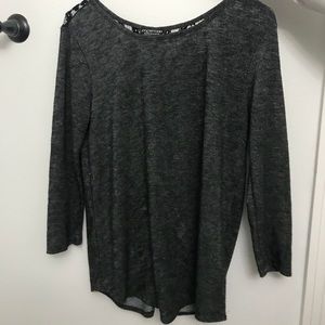 Black and gray stitch fix blouse